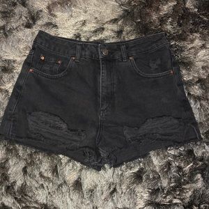 Topshop Moto Mom Denim Shorts Sz 8